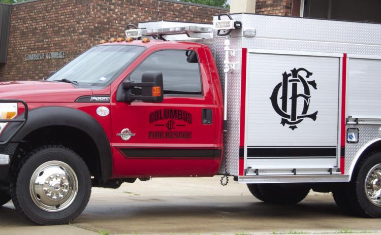 The Columbus Fire Department recently purchased a 2014 Ford F550 Wet Rescue Apparatus from Diamond Rescue Supplies, LLC. The City Council approved the purchase in the amount pf $130,000. According to fire Chief Steve Burton the truck is gently used and equipped with a professionally built rescue box. The truck is ready for service and has 22,000 miles on it.