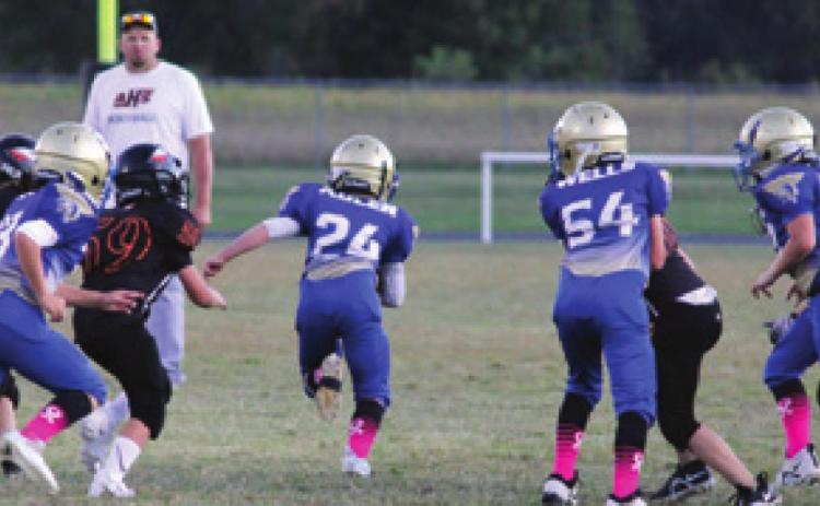 Riverton third, fourth grade football defeats Afton, Fairland