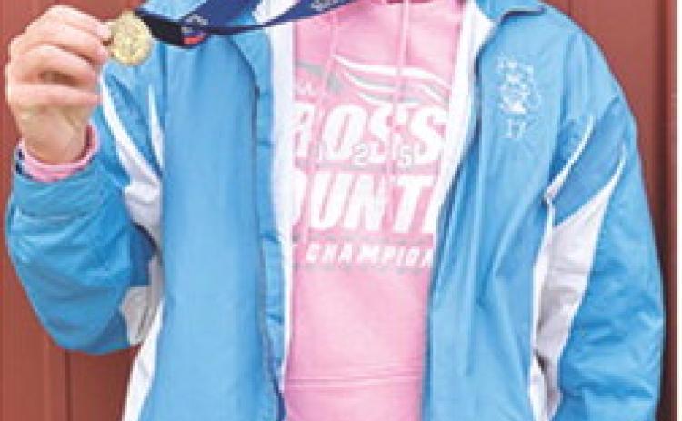 Southeast Lancer Senior, Zayne Gabern, placed 16th at the Kansas Class 2A State Cross Country Meet, Saturday, in Wamego. The top-20 finish captured a medal and All-State honors for Zayne. Photo by Laney Lawson.