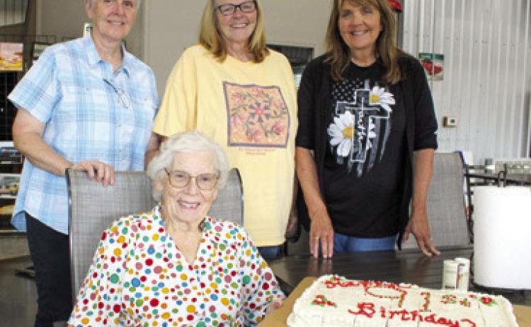 A 91st birthday party was held for Wanda Tilman. The party was thrown by her daughters Debra Messer, Brenda Qualls, and Kathy Hess. A large crowd turned out to wish Tilman well on her special day.