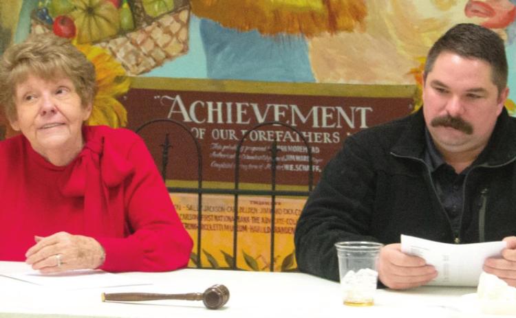 Director of the Chamber of Commerce Jean Pritchett and President Matt Case were among those present at the January Chamber of Commerce meeting. Photo by Jacob Spencer.