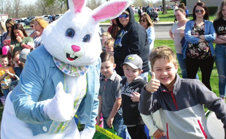 The Easter Bunny was in rare form Saturday morning