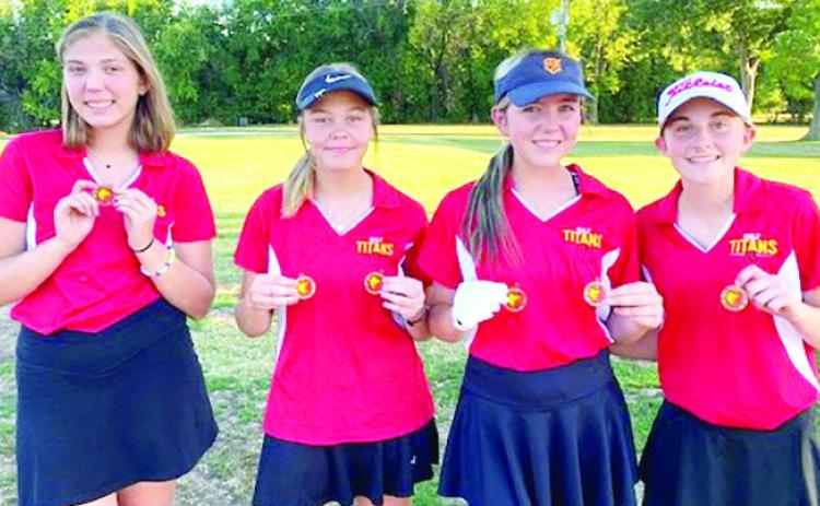 Lady Titan Golf third in opener