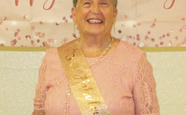 An eightieth birthday celebration was held for Laura Leroy January 7 at the Columbus Community Building. She was joined by family and friends for the occasion.