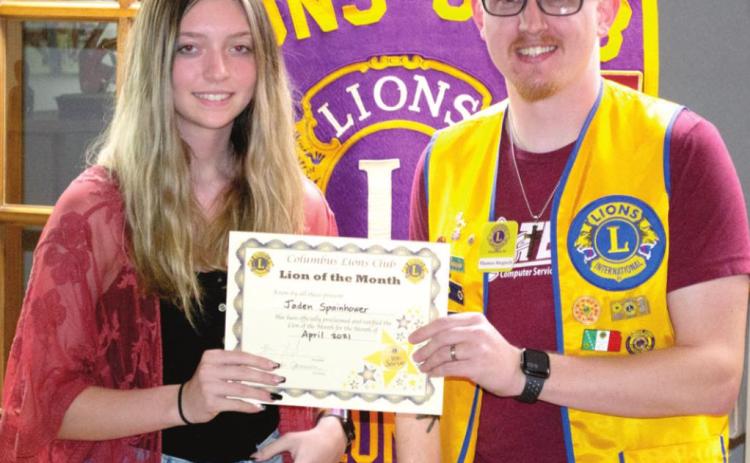 Spainhower honored by Lions Club
