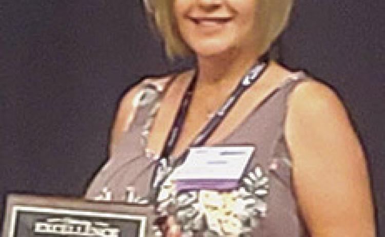 Employee of Medicalodges Columbus, Sandra Robles recently received The prestigious Kansas Health Care Association award at the annual Kansas Health Care Convention in Mulvane. Courtesy photo.