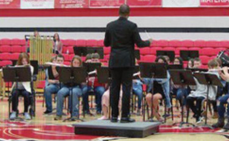 Instrumental musicians at Baxter Springs