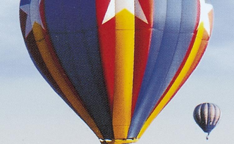 One of the balloons scheduled to lift off during the regatta during the Columbus Day Festival is Upon A Star piloted by Jon Pierce out of Douglass. Medicalodges is the sponsor.