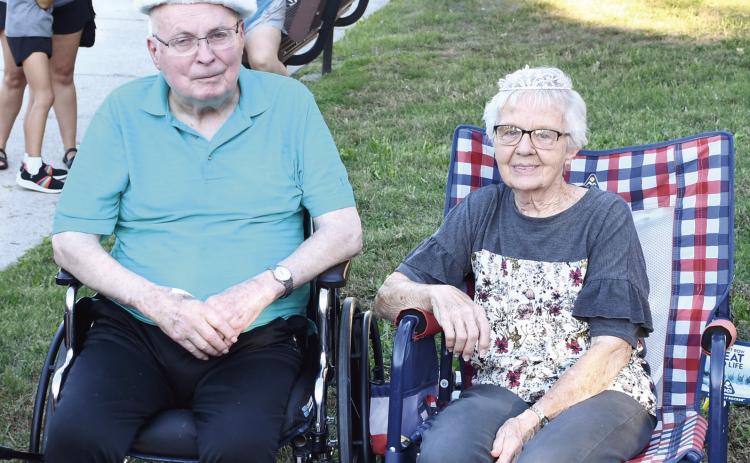 Ernie and Sharon Draeger were crowned Mr. and Mrs. Columbus during the annual Columbus Day Festival. The couple recently celebrated their 65th wedding anniversary. The couple have been life long members and supporters of the community.