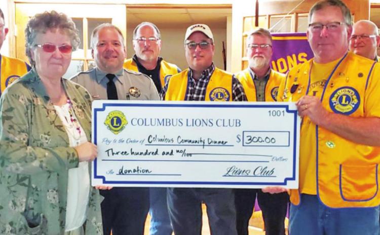 Members of the Columbus Lions Club