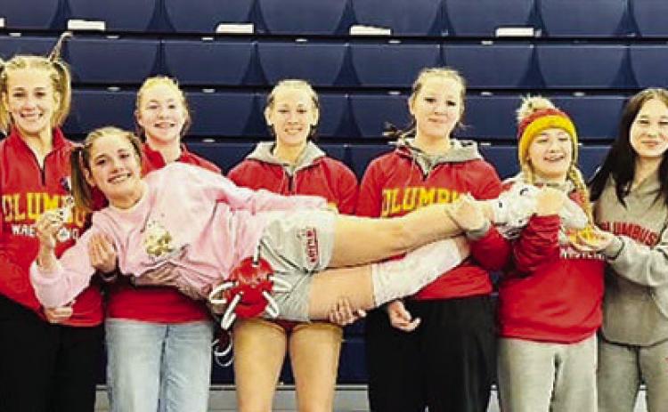 The Lady Titan Wrestling Team placed seventh in the Sixth Annual Women’s Invitational Tournament in a field of 20 teams. Coaches and wrestlers are: Casey Garvin, Hannah Noel, Tatum Kirk, Mollie Sauerwain, Kara Altis, Macey Dardenne, Amory Neely, Kayleigh Morgan, Adalynn Hutto, Grace Noel, and Brooklyn Collingsworth. Courtesy photo.