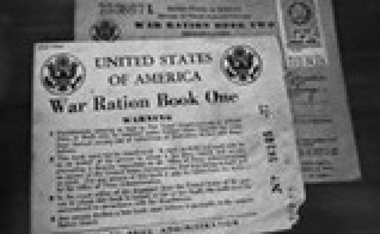 Ration book during WWII