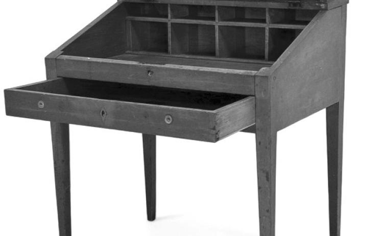 The schoolmaster’s desks made for one-room schoolhouses may not be used in today’s classrooms, but they still have plenty of lessons to teach collectors. Photo Credit: Keystone Auction LLC (c) 2026 by Cowles Syndicate Inc.