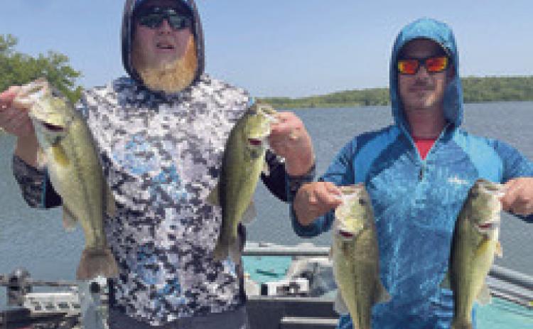 The first place team of Brett Nichols and Micah Read brought home $750 in the Columbus Bass Club Classic. Courtesy photo.