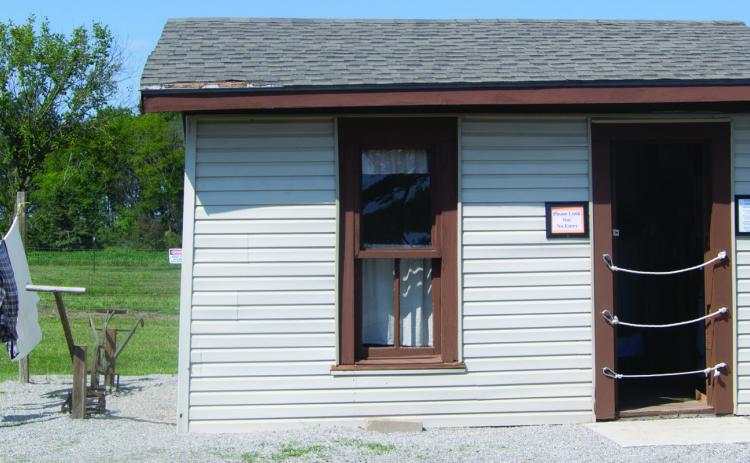 New renovations have taken place on the 1900’s miner’s cabin currently on display at Big Brutus Park. The cabins were sometimes built on skids so they could be moved to new mine locations.