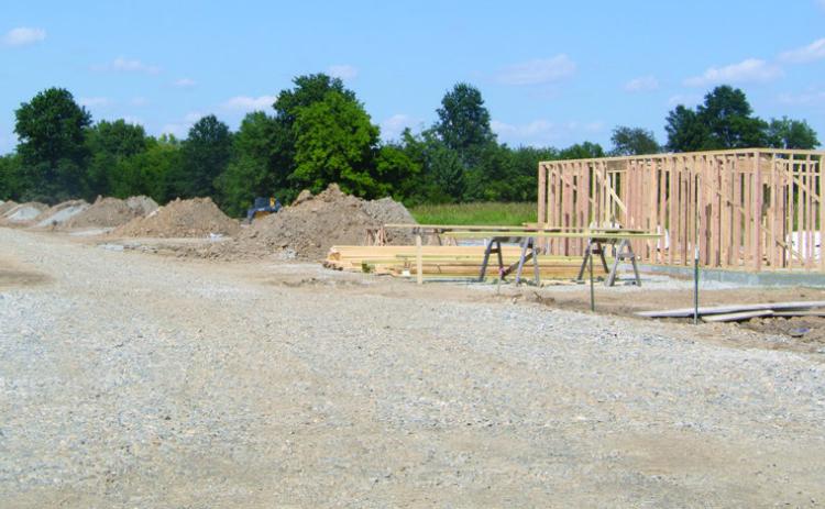 Construction is underway on the duplex development near Merle Evans Drive east of Cherry Creek Apartments. The duplex units are expected to be completed in the spring.