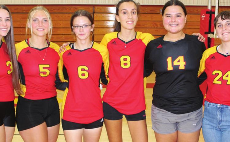 The Columbus Lady Titan Volleyball Team has strong leadership from the group of six seniors leading the 2021 team. Those seniors are: Grace Smith, Lexy Stone, Lily Mooney, Bianca Cevenini, Kate Zahm, and Emily Welch. The Lady Titan Varsity and JV open their season September 2 at Neodesha. First serve is at 4 p.m.