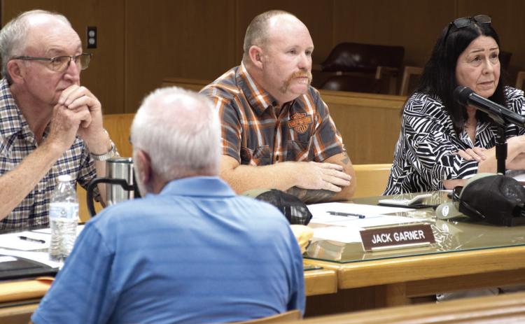 Cherokee County Commissioners Jack Garner, Cory Moates and Myra Frazier listened to constituents who raised concerns about the increase in taxes slated for the upcoming year. Following public input, commissioners closed the public hearing and after further discussion and budget trimming, approved the 2027 budget 2-1. Commissioner for District 1, Myra Frazier, was the single ‘nay’ vote.