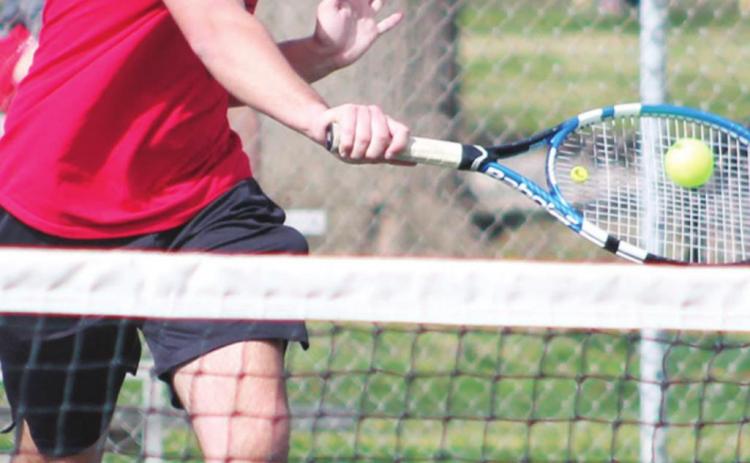 Preston Mullere was one half of the Titan Number One Doubles Team that took second at the Pittsburg Round Robin Tournament, Thursday.
