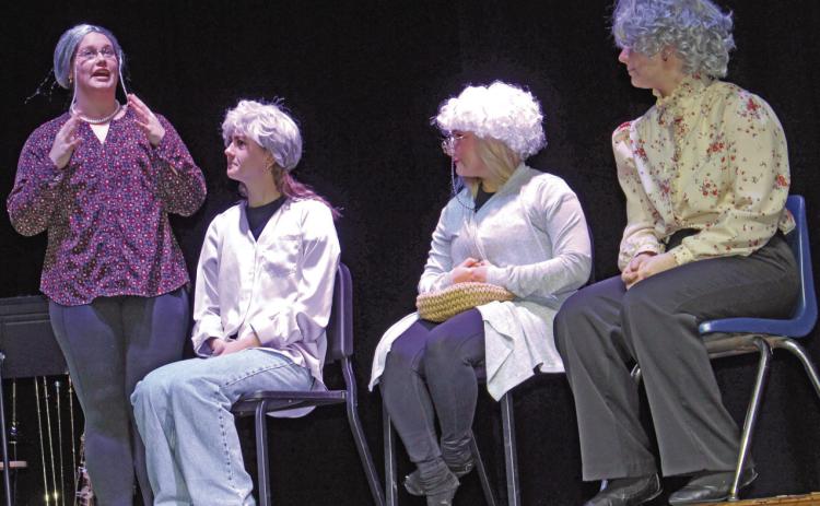 One of the skits during the Titan Jazz show “What a Feeling,” was a take on the sitcom “The Golden Girls”. “The Golden Girls” aired on NBC from 1985 until 1992 and won three Golden Globes for Best Television Series. Gae Phillips and Christine Lovell directed the Jazz Show.
