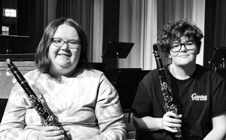 KMEA All-State 1-2-3-4A State Band Selections, Madi Richards, junior and Kate Holsinger, senior.