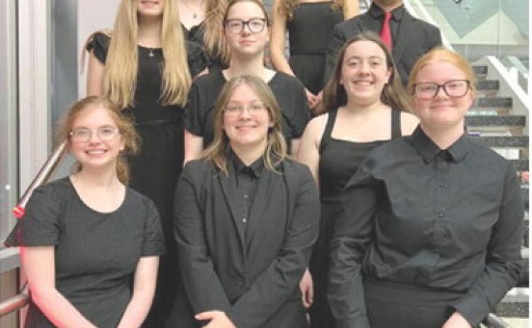 Members of the Columbus Unified High School Concert Band