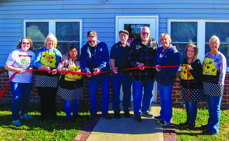 The newly remodeled Senior Center in Weir held a ribbon cutting on Wednesday with a large turnout. The entire interior has been refinished including the floors, cabinets and restrooms.