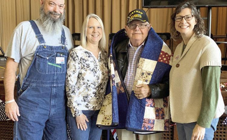 At a special Veteran’s Day program