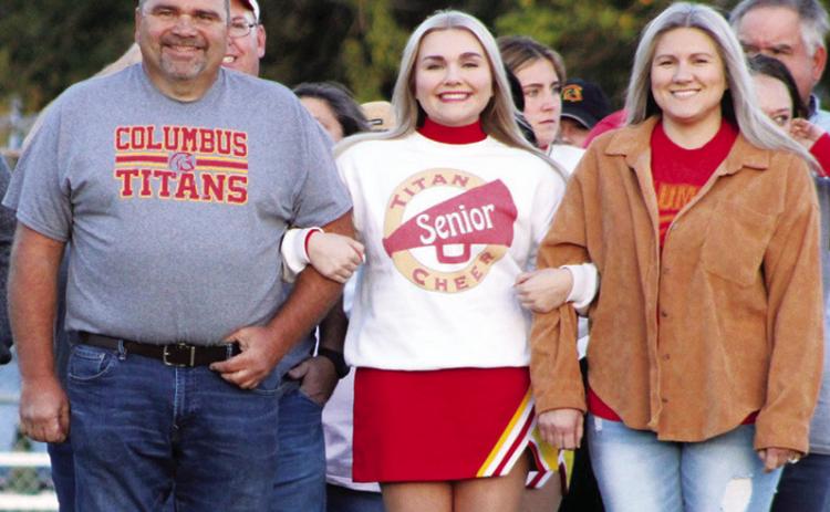Lady Titan Senior, Macey Allison, was recognized on Senior Night, October 13, at Titan Stadium. Macey is a three-year member of the Lady Titan Tennis Team and dance team and a two-year member of the Titan Spirit Squad. She was escorted by her parents, Jason and Nicole Allison.