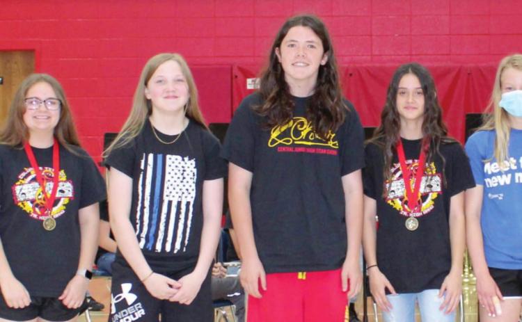 Seventh graders at Central School in Columbus