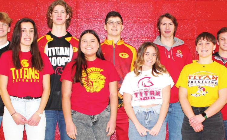 Columbus Titans Winter Homecoming candidates