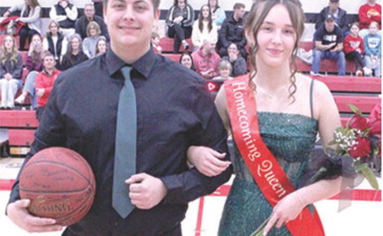 Olivia Comer and Jarrett Lawson were chosen Baxter Springs Homecoming Queen and King during coronation ceremonies, Friday night. Parents of the couple are Rick and Amy Comer and William and Shanna Lawson.