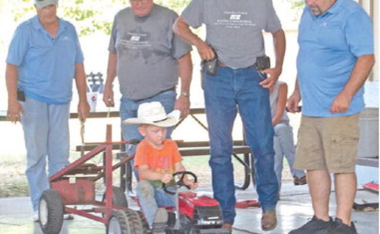 The Pedal Tractor pull is an event many children look forward to each year. Winners of the local pull have the opportunity to compete at the State Fair.