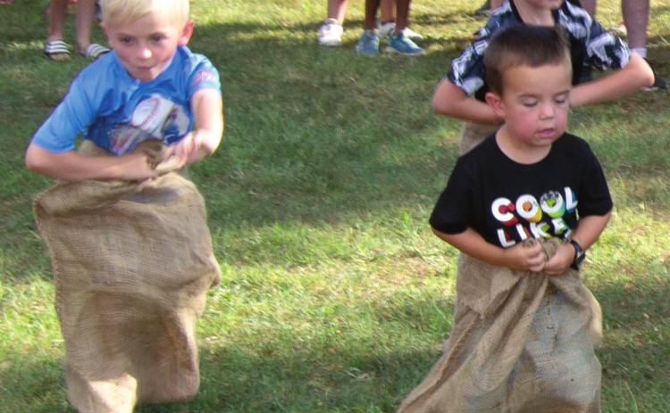 Nothing matches the old-time sack race
