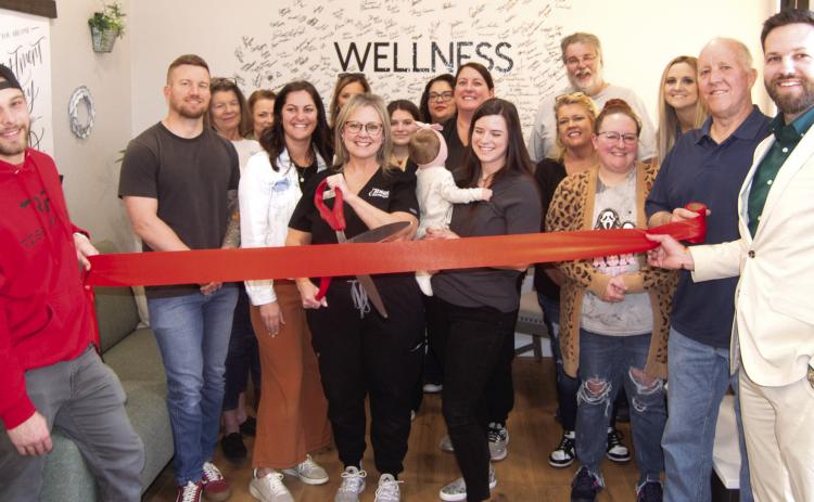 A ribbon cutting celebrating the new Baxter Springs office of Riggs Chiropractic was held by the Baxter Springs Chamber of Commerce. Visitors were treated to a tour of the newly remodeled facility and a luncheon.