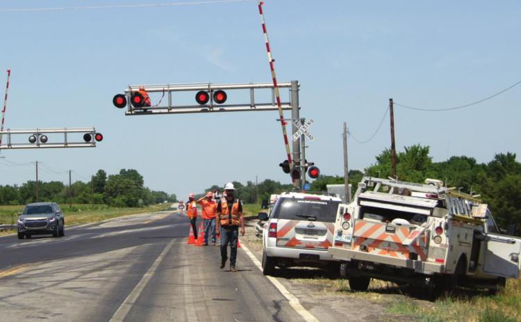 Workers for the BNSF Railroad