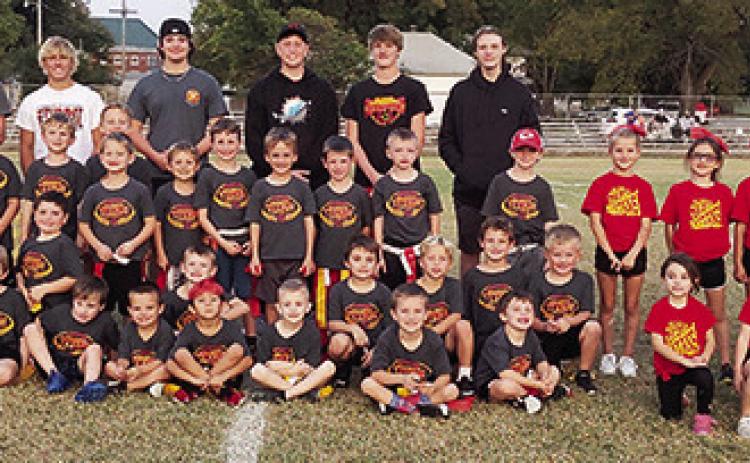 CUHS Players support Titan Flag Team