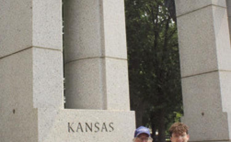 Bob Price of Columbus and his Parson’s High School Guardian Tate Phillips spent three days touring monuments and memorials in Washington D.C. as part of Honor Flight. Honor Flight is a program that recognizes veterans for their sacrifices and achievements by flying them to Washington D.C. at no cost to them. Courtesy photo.
