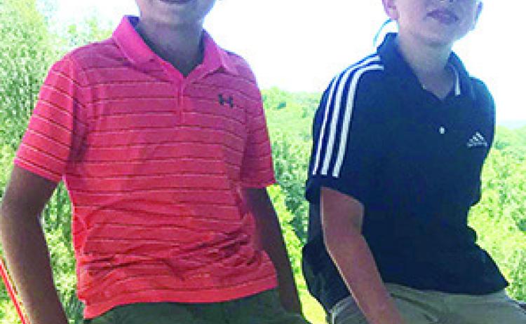Kasen Sallee and Trevor Lacen finished 10th and 11th in the boys 11-12 year-old age group in the Coffeyville Junior Golf Tournament, Thursday. The Columbus Junior Golf Program ended their season with the SEK Junior League and are planning an Adult/Youth Tournament in August at the Columbus Brush Creek Golf Course. Courtesy photo.