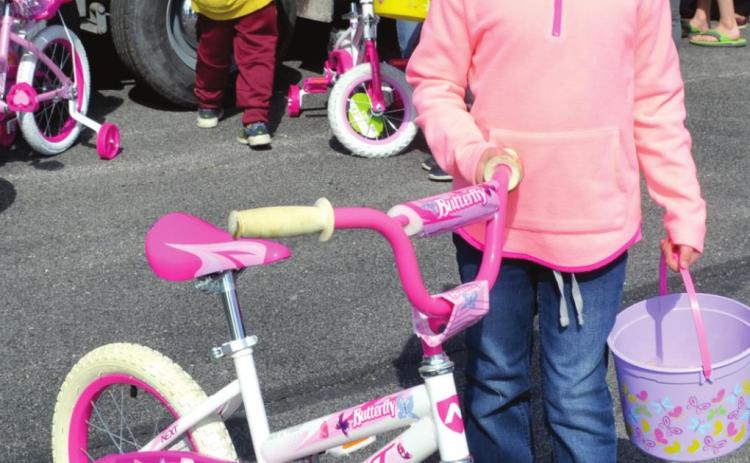 One of the many bicycle winners