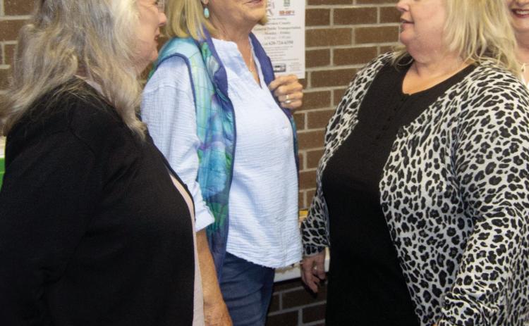A going away party held Friday for Betha Elliott as she leaves her post at Cherokee County Heath Department director after 36 years with the department. Attending the party were Carolyn Miller, retired administrator at the Montgomery County Health Department and Debbi Baugher, retired director of the Labette County Health Department. The three long time friends have all retired in the same year.