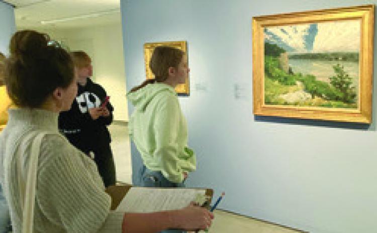 Several art students from Southeast High School traveled to the Wichita Art Museum October 25. Courtesy photo.