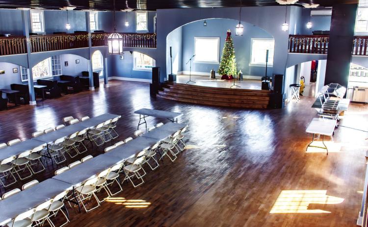 The polished dance floor shines like it did in 1934 on opening night. The Gay Parita held crowds up to 700 when it opened and featured famous bands.