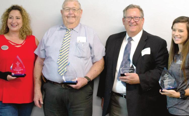 The Cherokee County Economic Development Commission recognized four local businesses for the contributions to the county and it’s growth and development. The awards included Sally Davis, Davis Real Estate, Larry Hiatt, Columbus News-Report, Jerry Derfelt, Derfelt Funeral Homes and Dr. Kayla Riggs of Riggs Chiropractic.