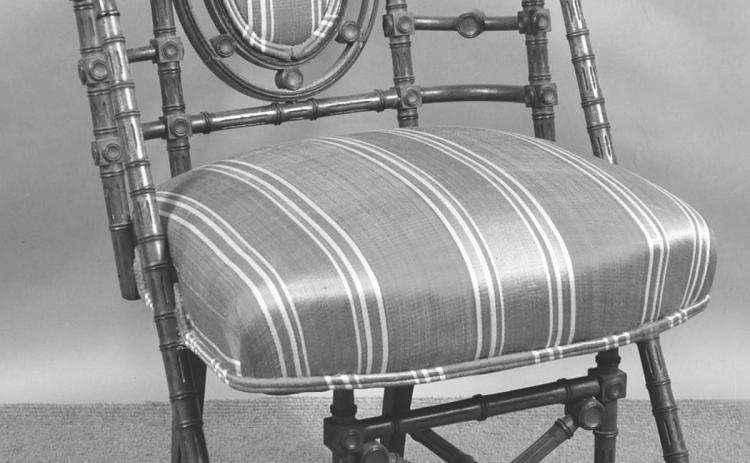 Cabinetmaker George Hunzinger patented this chair in 1869. It was just one of the many patents he filed during his furniture-making career.
