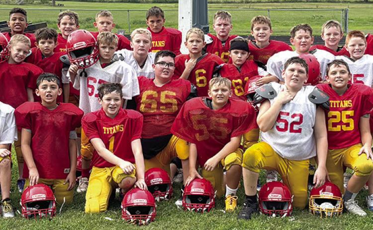 Mini Titans on display at scrimmage