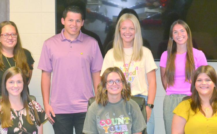 New faces will be joining the USD493 school district. They include back row Jillian Elliott (CJSHS Social Studies), Nick Sarwinski (Central sixth grade), Rylee Crain (Central second grade), Rachel Bycroft (Park Kindergarten). Front row Caitlin Creech (Central third grade), Lily Mooney (Park Special Education), Karley Jones (sixth - 12 Vocal Music).