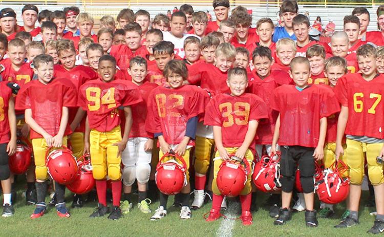Titans take the field for clinic