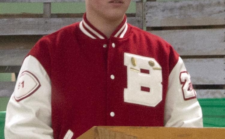 Glittering Stones 4-H Club member Brooks Walker read a passage by an unknown author giving the feelings of an athlete known as “Leave it on the Field.” He received a blue ribbon and will present the reading at the district competition.