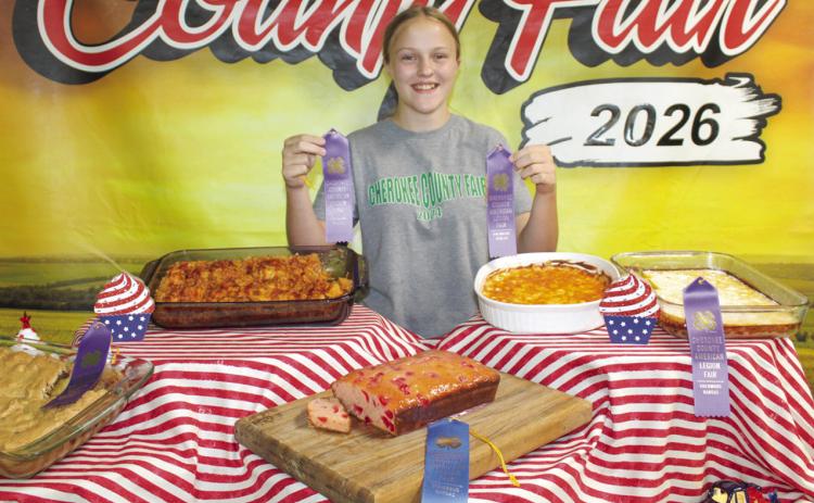 Allison Brown created a number of dishes to showcase her cooking skills at the food show held Monday, July 6.